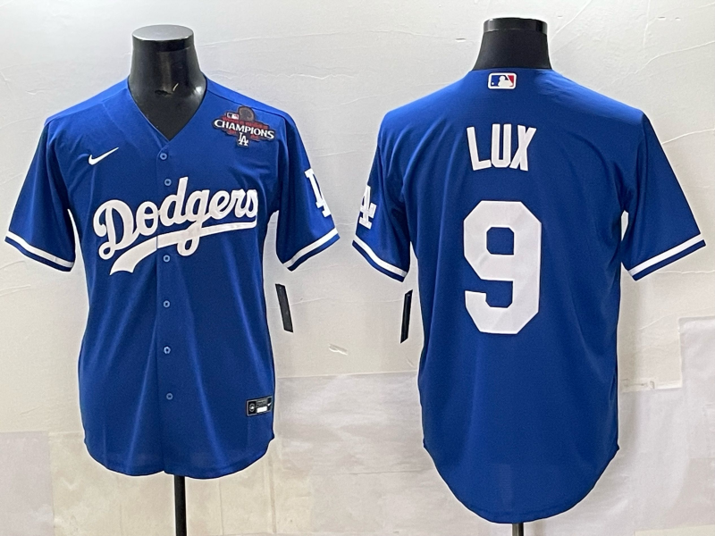Men Los Angeles Dodgers #9 Lux blue Nike NFL 2025 jersey 008